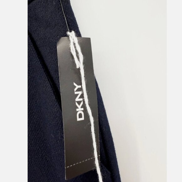 DKNY Petite NWT NAVY BLUE WOOL HIGH RISE PANTS SZ 6 - Picture 5 of 6
